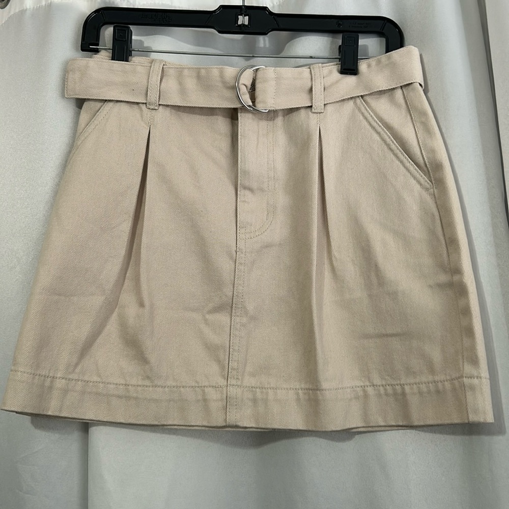 Forever 21 Beige denim skirt with belt